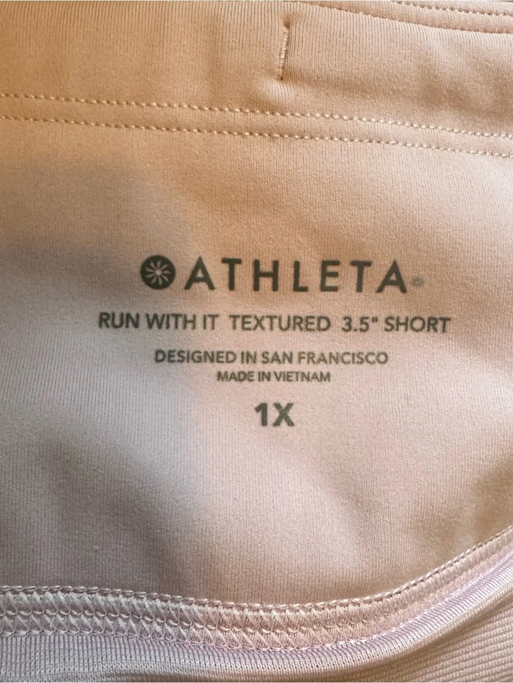 Athleta Pink Textured 3.5